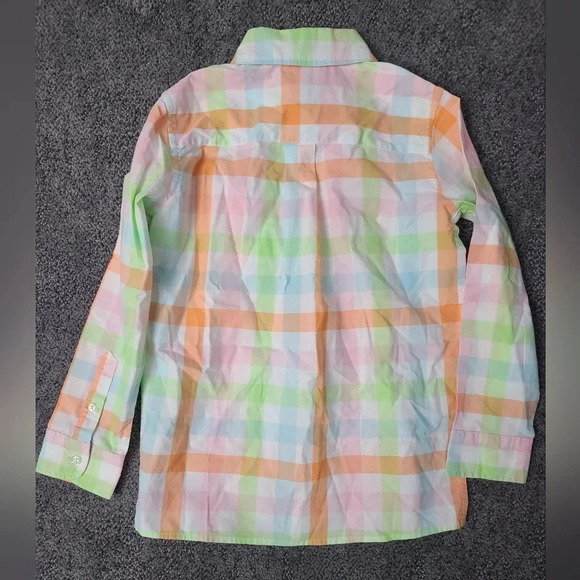 NWT Lands' End Long Sleeve Plaid Youth Shirt - Picture 2 of 4